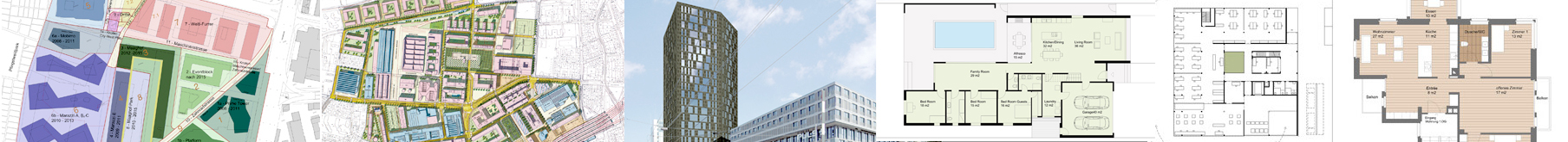 Ausgewählte Projekte von citytecture — Areale, Städtebau, Hochbau, Architektur